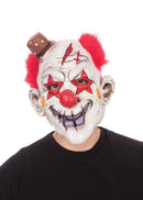 Top Hat Horror Clown Mask with Red Hair 1