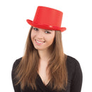Top Hat Red Satin Look 1