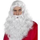 Traditional Santa White Wig and Beard Adult Xmas Costume Accessory 1