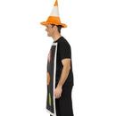 Traffic Light Costume Adult Black Tabard Orange Hat 3