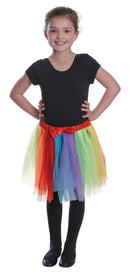 Tutu Rainbow Colours Childs Ballerina Costume 1