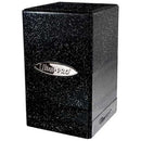 Satin Tower Deck Box Glitter Black Card Sleeve by Ultra Pro 1