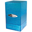 Satin Tower Deck Box - Glitter Blue 1