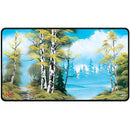 Bob Ross Lakeside Path Black Stitched Playmat 1