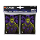 Magic The Gathering Duskmourn 100ct Deck Protector Sleeves Kaito Bane of Nightmares 2