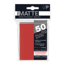 Matte Standard Deck Protectors 50CT Red Card Sleeve by Ultra Pro 1