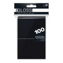 Gloss Standard Card Sleeves Black 100 Card Sleeve by Ultra Pro 1