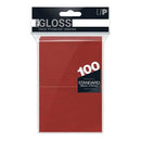 PRO-Gloss Standard Card Sleeves: Red (100) 1