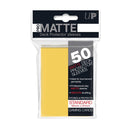 Matte Deck Protectors 50CT Yellow Card Sleeve by Ultra Pro 1