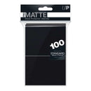 Matte Standard Card Sleeves Black 100 Card Sleeve by Ultra Pro 1