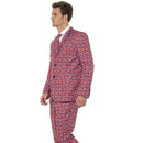 Union Jack Suit Adult Red Blue Patriotic Costume 4