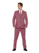 Union Jack Suit Adult Red Blue Patriotic Costume 1