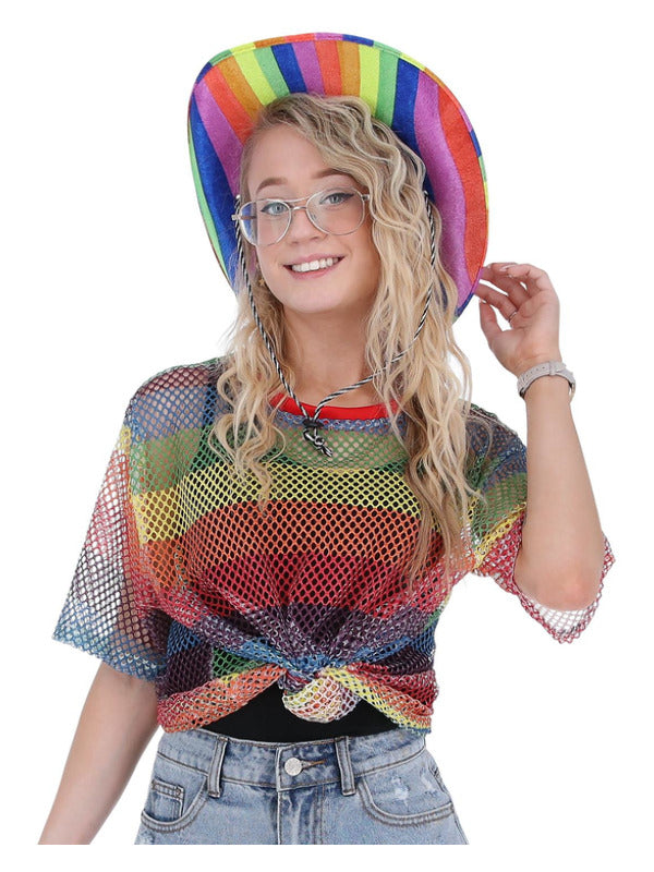 Unisex Rainbow Mesh Top Adult_1