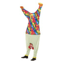 Upside Down Clown Costume Multicoloured All In One 3