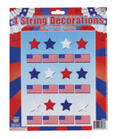 Usa 4 String Decoration Red White Blue Party Goods Unisex 1