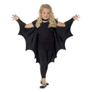 Kids Vampire Bat Wings Black High Collar with Attached Gloves Velcro Neck 2