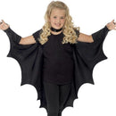 Kids Vampire Bat Wings Black High Collar with Attached Gloves Velcro Neck 4