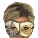 Venetian Colombina Venice Mask Adult Gold 1