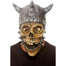 Viking Skeleton Latex Mask Adult Silver 1
