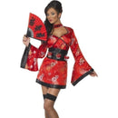 Vodka Geisha Costume Red Dress Belt Shot Glass Holders 2