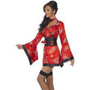 Vodka Geisha Costume Red Dress Belt Shot Glass Holders 4