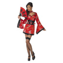 Vodka Geisha Costume Red Dress Belt Shot Glass Holders 1