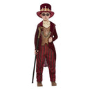 Voodoo Witch Doctor Costume Burgundy 1