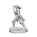 Pathfinder Deep Cuts Unpainted Miniatures: Human Female Fighter 1