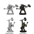 Pathfinder Deep Cuts Unpainted Miniatures: Half-Orc Male Barbarian 1
