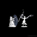 Dungeons and Dragons Unpainted Miniatures Elf Female Wizard Roleplaying Game Accessory