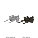 Deep Cuts Unpainted Miniatures: 2 Wheel Cart 1