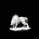 Pathfinder Deep Cuts Unpainted Miniatures: Dire Wolf 2
