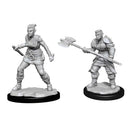 Orc Barbarian Female D and D Nolzurs Marvelous Unpainted Miniatures W13 Miniature Game by Wiz Kids 1