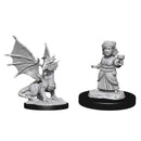 D&D Nolzur's Marvelous Miniatures: Silver Dragon Wyrmling & Female Halfling 1