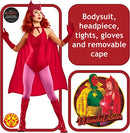 Wanda Costume Scarlet Witch Classic WandaVision Red Dress 5