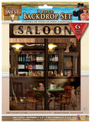 Way Out West Back Drop Set 3 Pc 6ft Tall Multi Party Goods Unisex 1