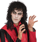 Weird Guy Wig Michael Jackson Curly Long Hair 3