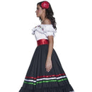 Western Sexy Senorita Authentic Costume Adult Dress White 3