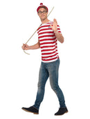 Wheres Wally Kit Adult Red White T-Shirt Hat Glasses 3