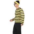 Wheres Wally Odlaw Costume Adult Black Yellow 3