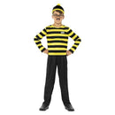 Wheres Wally Odlaw Costume Kids Black 3