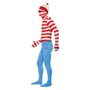 Where's Wally? Second Skin Costume Red & White Adult_3