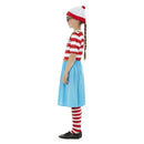 Wheres Wally Wenda Deluxe Costume Childs Dress Hat Tights and Glasses 3