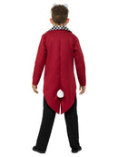 White Rabbit Costume Kids Red Jacket Mask 3