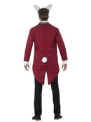 White Rabbit Deluxe Adult Costume Red Jacket Mask 3