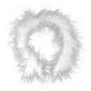 White Tinsel Feather Headband Costume Accessory 1