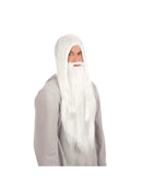White Wizard Wig and Long Beard Gandalf Hair 2