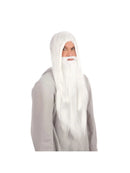 White Wizard Wig and Long Beard Gandalf Hair 2