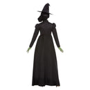 Wicked Witch Costume Adult Long Black Dress and Hat 2