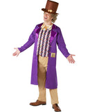 Willy Wonka Adult Costume with Top Hat 2